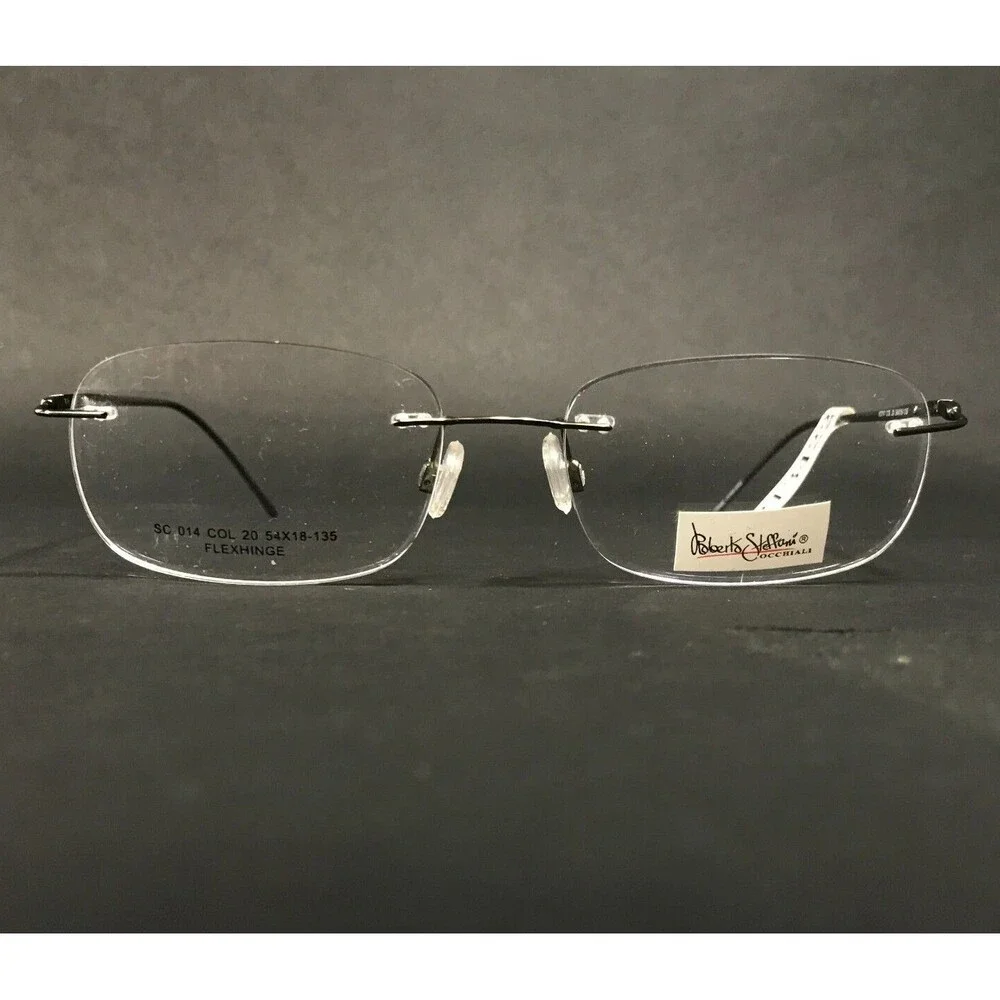 Roberto Steffani SC014 COL 20 Eyeglasses Frames Grey Rectangular 54-18-135